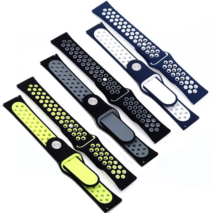 Premium 22mm Silicone Watchband Strap - Ocean Sport Edition