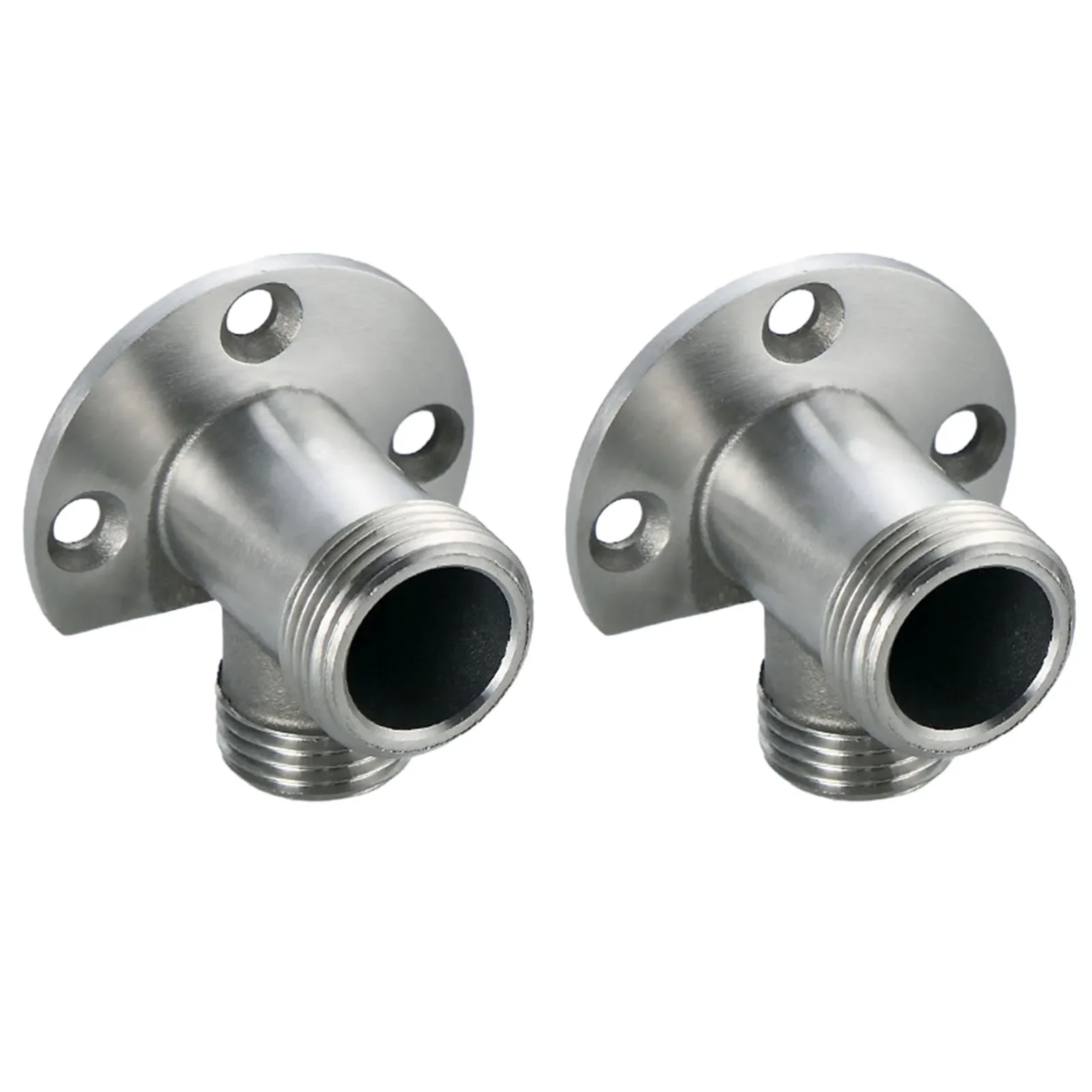 2pcs Bathroom Faucet Fixed Base Wall Mounted Tap Installation Adapter Bathroom Bath Shower Tap Replacement Parts