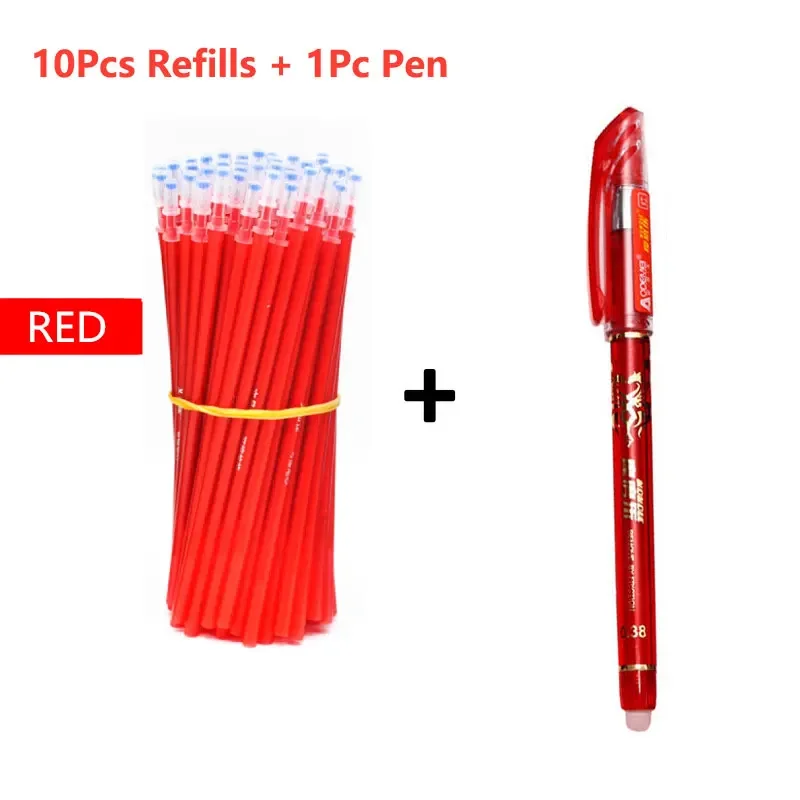 Erasable Gel Pen Set with 0.5mm Needle Tip - Smooth Writing Office and School Supplies