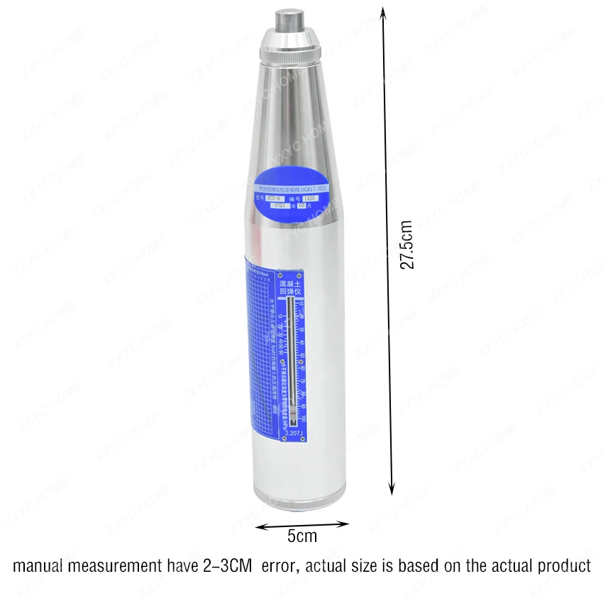 

Zc3 concrete test hammer sliver Schmidt Hardness Tester ZC3-A silver rebound hammer for mortar sclerometer