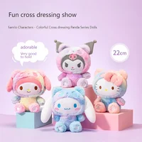 Miniso Sanrio Plush Toy Kuromi Melody Hello Kitty Plush Pillow Room Decoration Plush Doll Strawberry Doll Plush Children's Gift 1