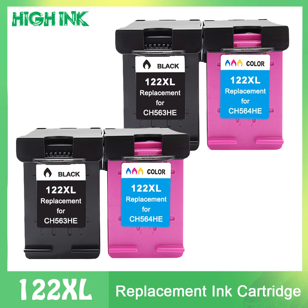 

Ink Cartridge 122XL 122 XL For HP122 122XL for HP Deskjet 1000 1050 1510 2000 2050 2540 3000 3050 1050A 2050A 3050A