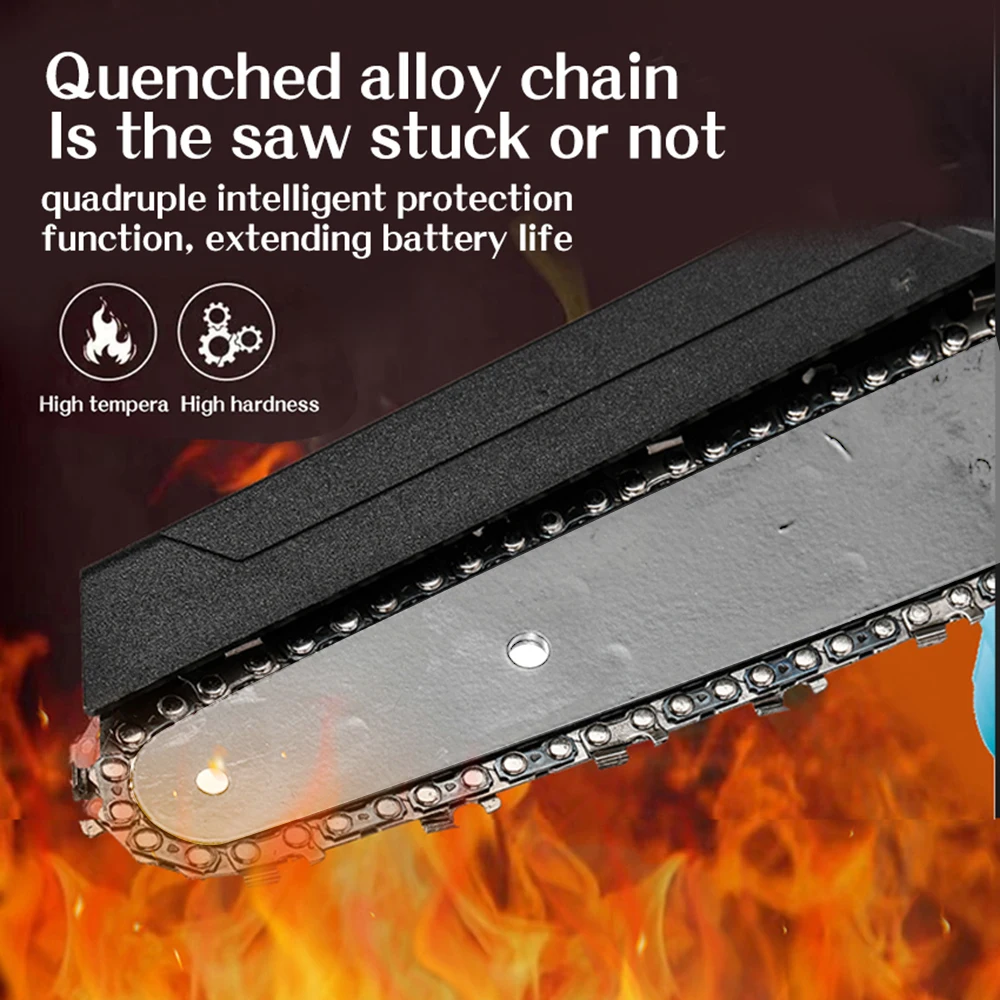 Electric saw household small hand-held sawwood rechargeable logging saw hand electric lithium electric chain outdoor