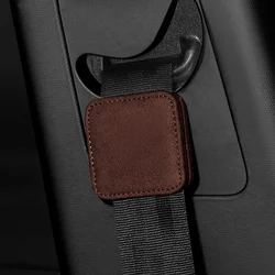 Magnetic Car Seat Belt Stabilizer with Anti - Collision Protection (Brown)