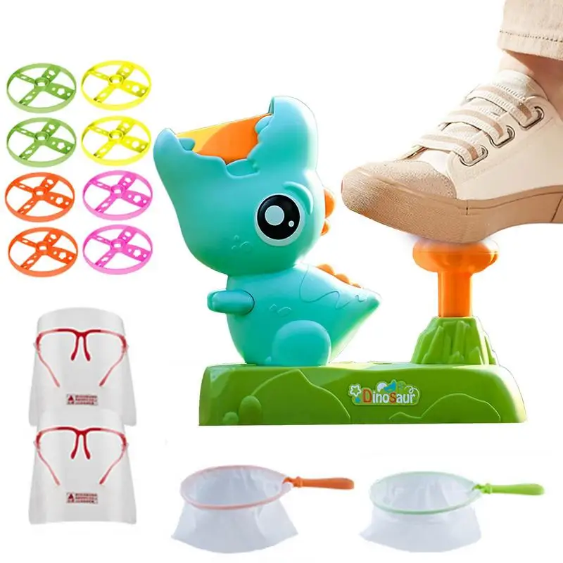 

Flying Saucer Shooter Cute Animal Flying Toys Disc Shooters For Kids Cat Toys Flying Propellers Flying Disc Toy With 1 Launcher