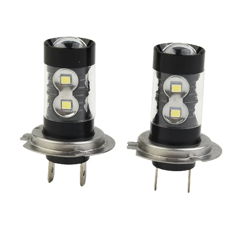 내구성 안개등 전구, 백색 조명, 6000K 알루미늄, DC 9V-36V DRL 안개등, LED 헤드라이트, H7, 2 개, 핫 세일