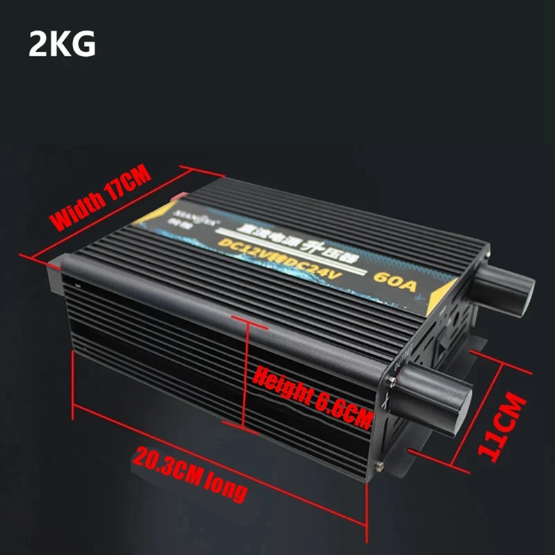 

Power Booster 12V To 24V DC 60 Ampere Power Booster Step-Up DC DC Converter 12 Volt To 24 Volt For Car Video Refrigerator