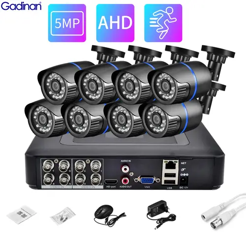 Gadinan 8CH/4CH 5MP HD 1080P AHD Camera Kit 5 in 1 Video Recorder CCTV Surveillance System Night Vision Home Security Protection - Image 3