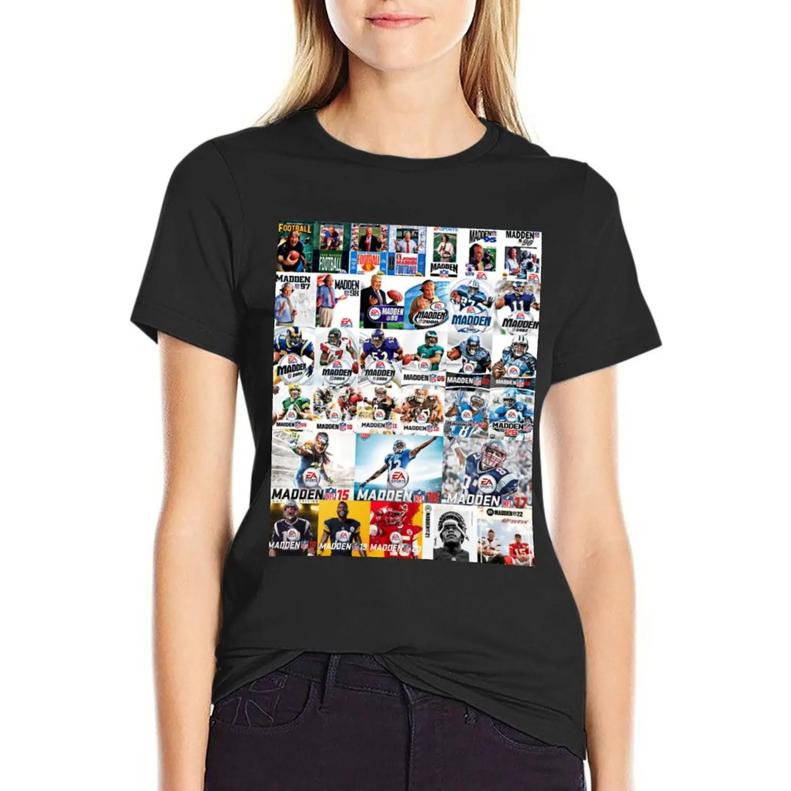 John Madden Classic T-Shirt cute clothes animal print shirt for girls anime plus size t shirts for Women loose fit