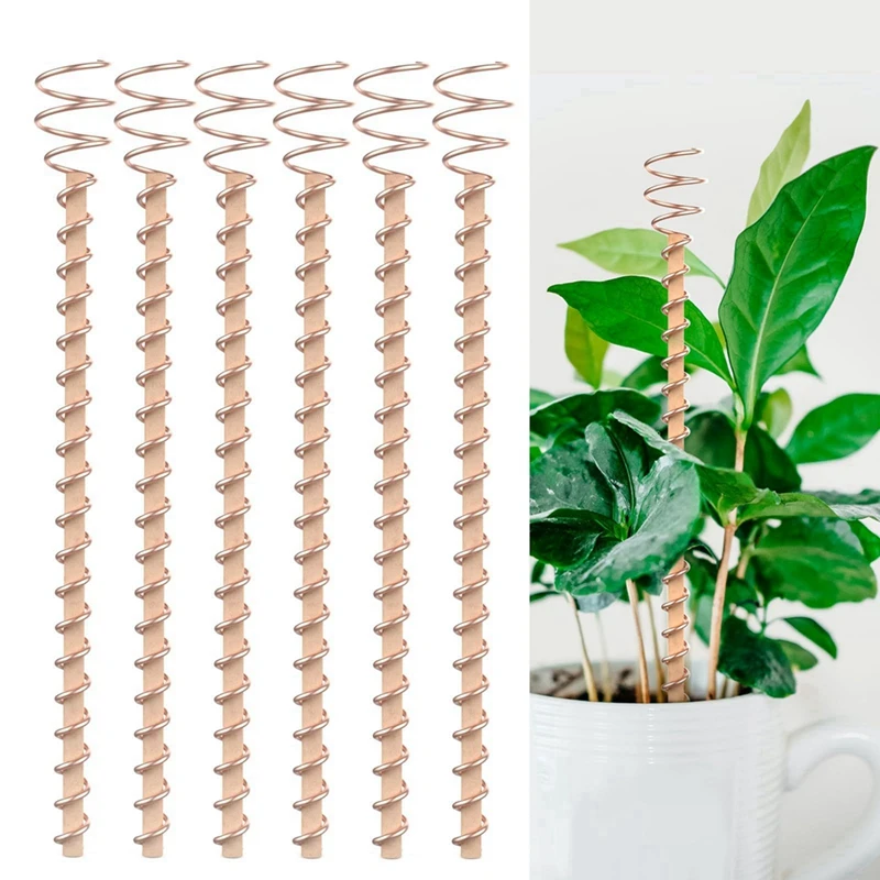6pcs Electroculture Plant Stakes Gardening Copper Coil Antennas For Growing Garden Plants Vegetables Optional 3 Piece Set Tools