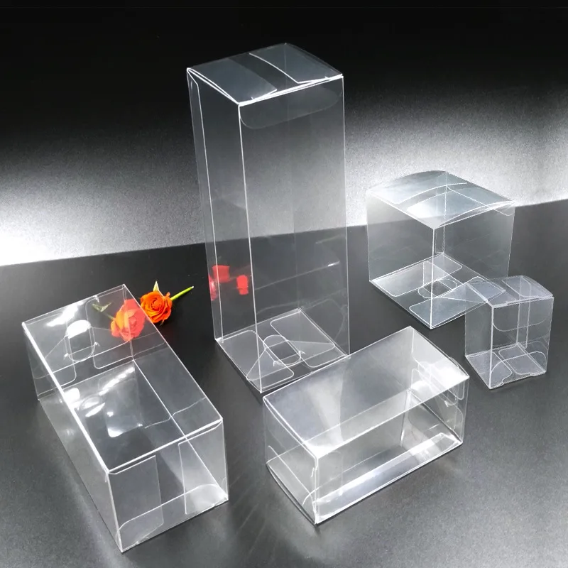 

50PCS Square Clear PVC Gift Packaging Box