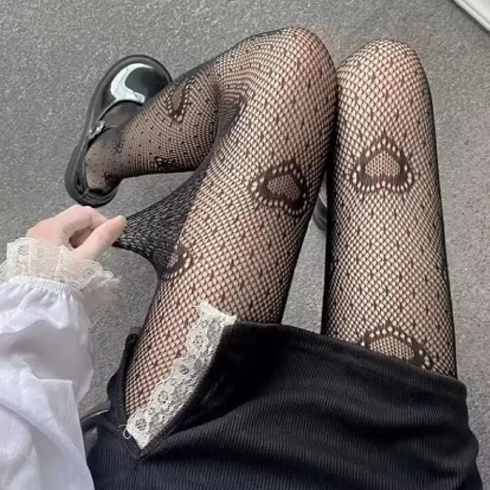 Fishnet Stockings Daily Fishnet Stockings Lace Patterned Tights High Waist Pantyhose For Women Halloween New Year