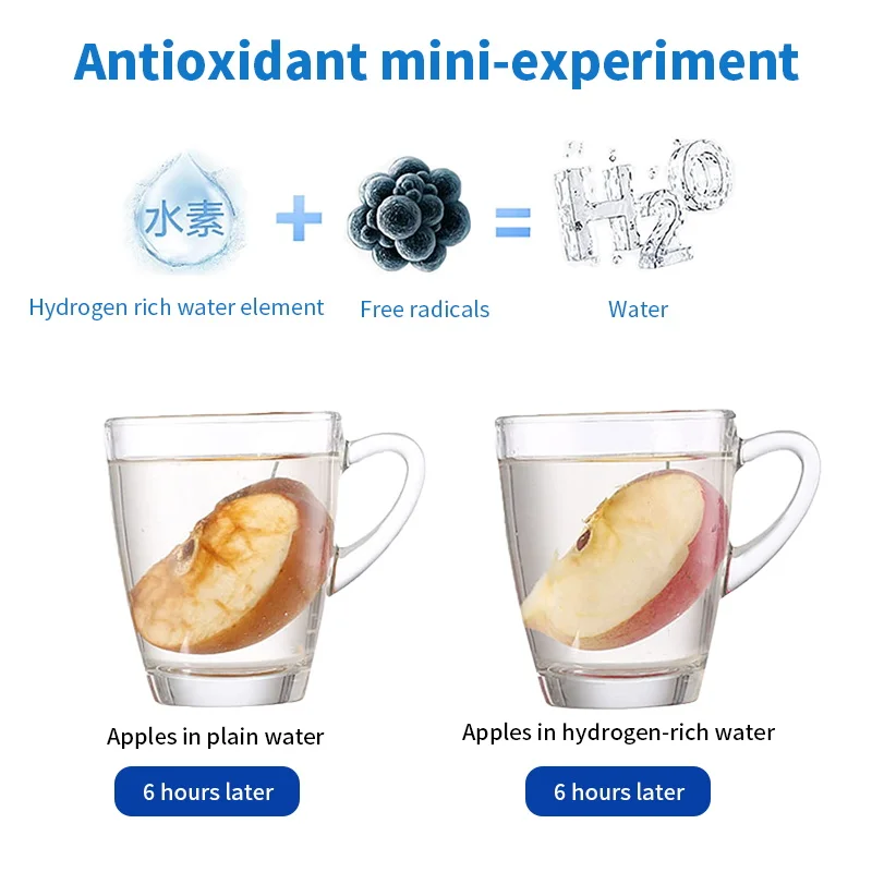 420ml hydrogen-rich voda pohár elektrický vodík bohatý voda vyvíječ láhev titanová kvalita filtr přenosné antioxidační lonizer