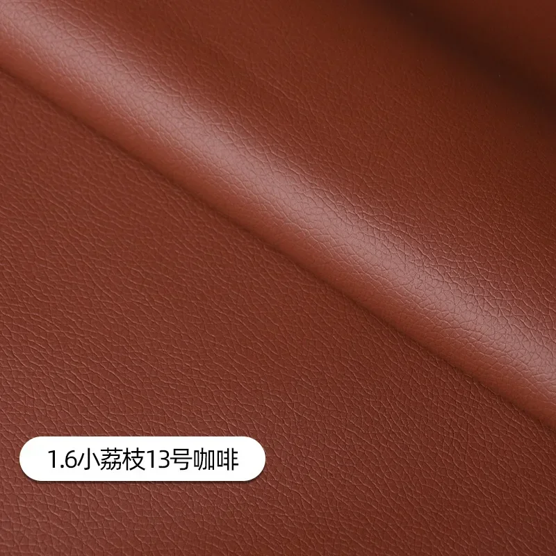 Luxurious Litchi Pattern Leather Fabric – Premium Upholstery Material for Car Interiors, Bags, Chairs, and DIY Projects – Waterproof and Durable, Sold Per Meter