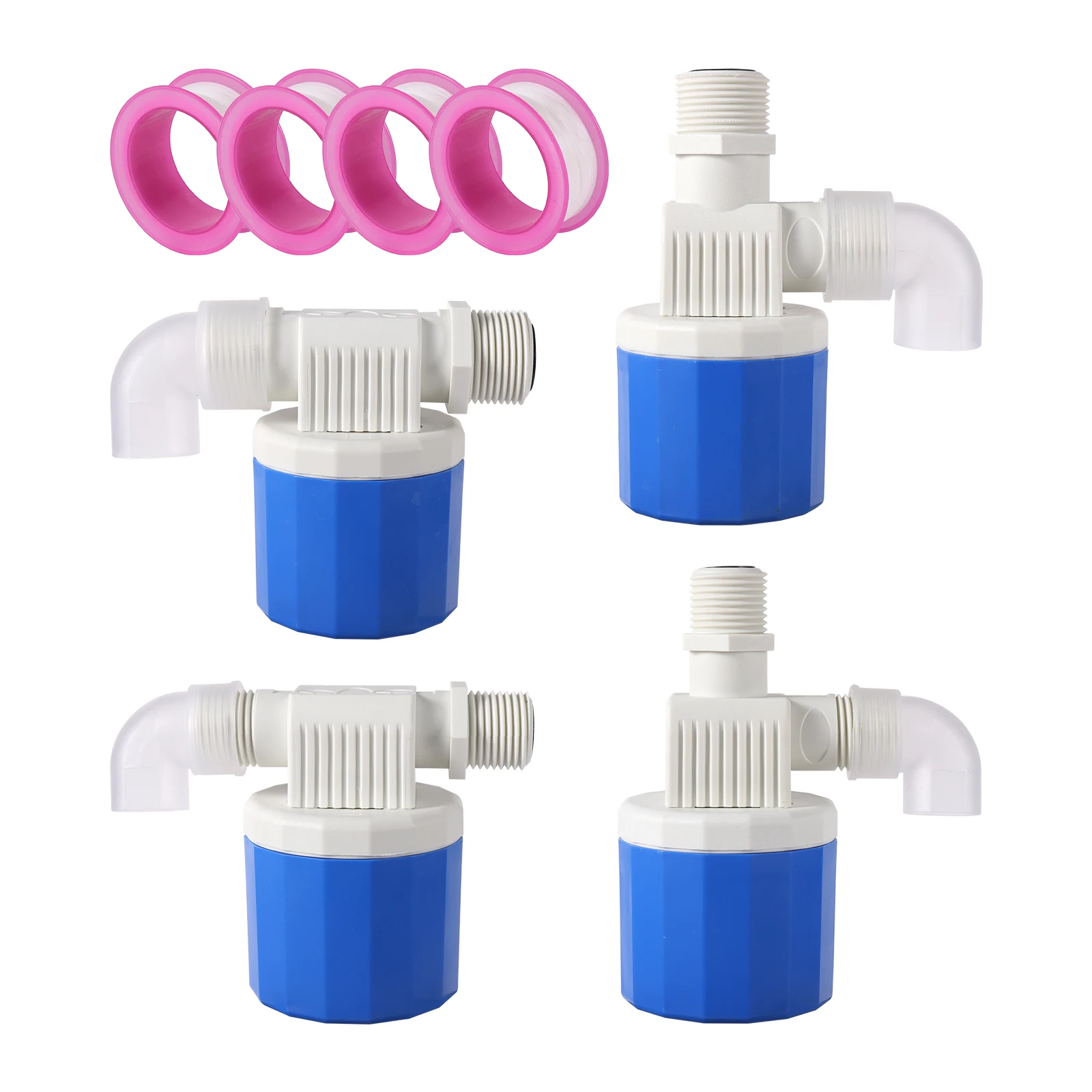 thumbnail image 2 of 1/2" Automatic Float Valve – Stainless Steel Water Level Control For Tanks, Pools, Water Towers (3-Hole Sensing, No Power Needed) 2 of 12