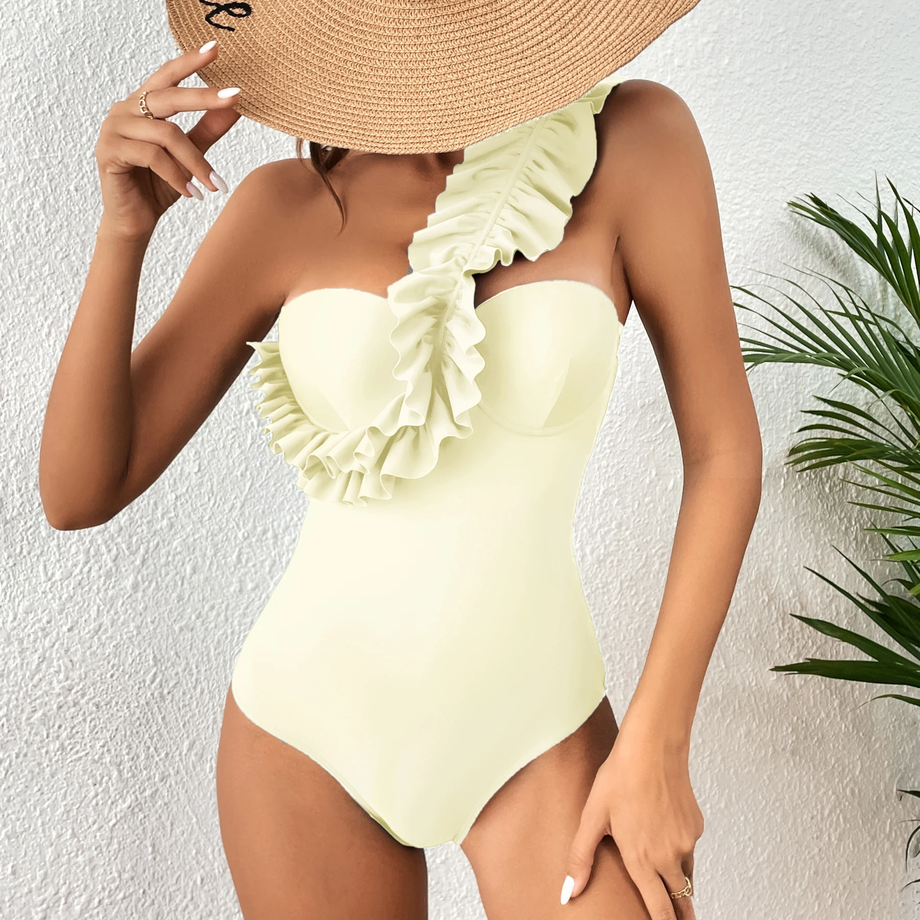 Women Swimwear Black Cut One Shoulder One Piece Bathing Suits Cut Outs 2023 One Aliexpress