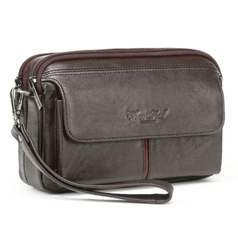 Men Vintage Leather Clutch Purse Business Clutch Bags Mobile Phone Case Cigarette Purse Pouch Male Handy Bag Wallet leather men wallet