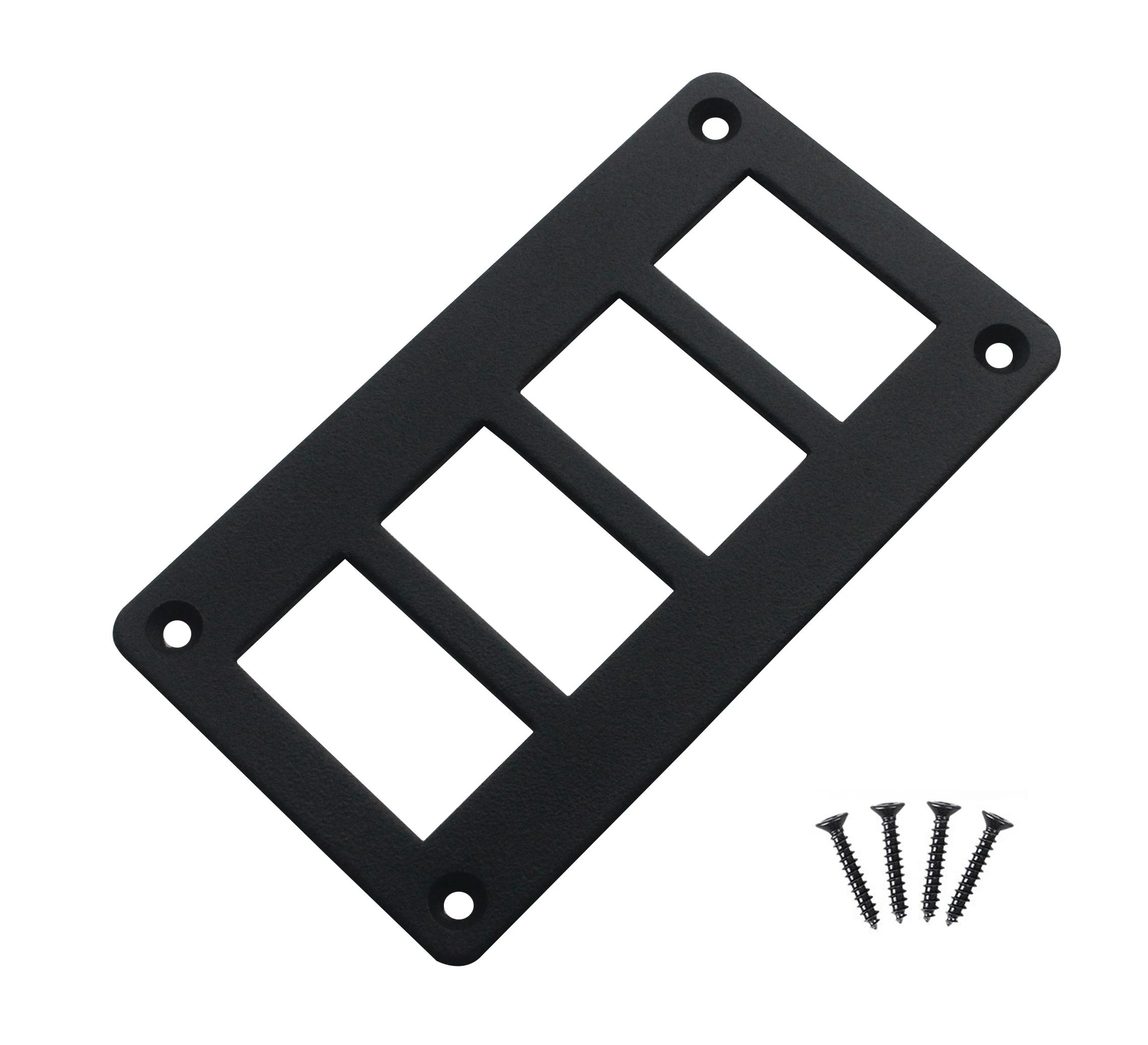 Multi-Gang Aluminum Rocker Switch Housing Frame Panel