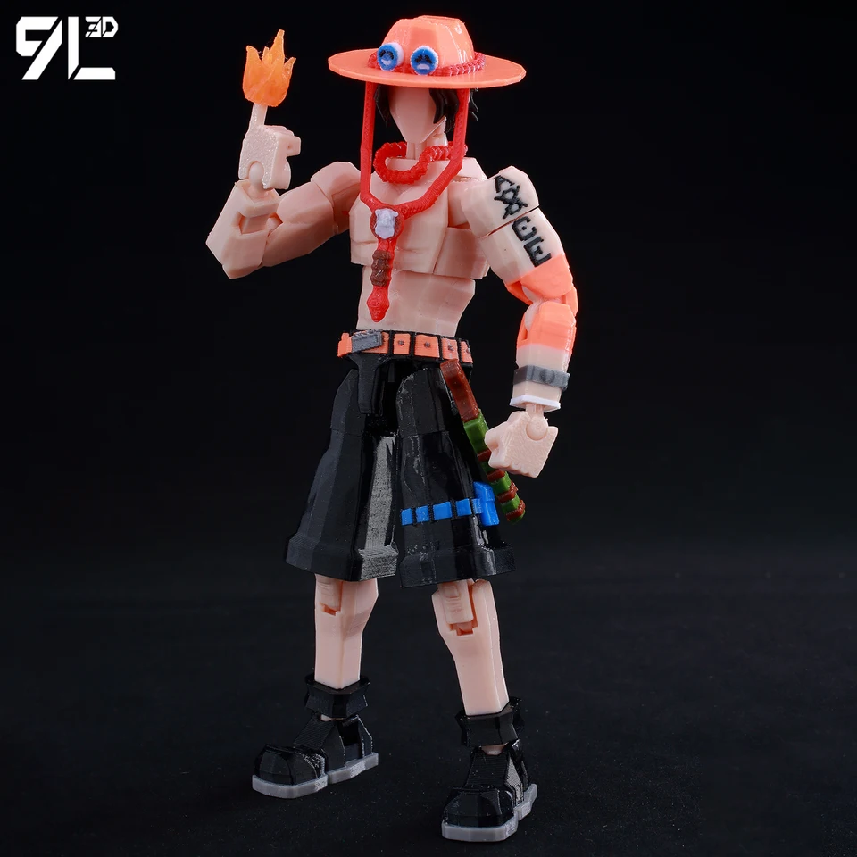 9L3D Dummy13 OnePiece Figure Portgas D. Ace Anime Lucky13 Multi