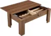 Coffee Table with Hidden Storage,39" Mid Century Modern Coffee Table with Silent Slide and Lock,Wood Rectangle Center Cafe Table 4