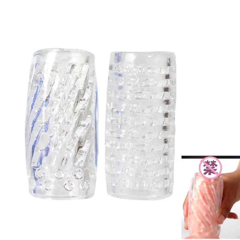 Male Masturbator Cup Male Masturbator Male Masturbation Aid 9cm Transparent Male Masturbator Artificial Pussy Vaginal For Men