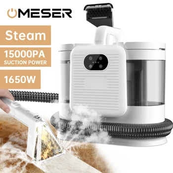 OMESER C988 Portable Handheld Carpet Cleaner 1650W 15Kpa Corded Spot Clean Machine Wet Fabric Carpet Sofa Cleaning Pet Cleaner 1