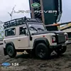 Welly 1/24 Land Rover Defender Alloy Car Model Diecast Metal Toy Off-Road Vehicle Car Model Simulation Collection Childrens Gift 1