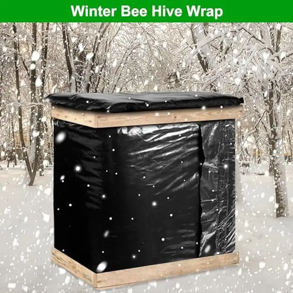 Winter Bee Hive Wrap Insulation Cover 8 Pack Coldproof Protection Beehives PP Plastic Material Waterproof Windproof Easy to Use