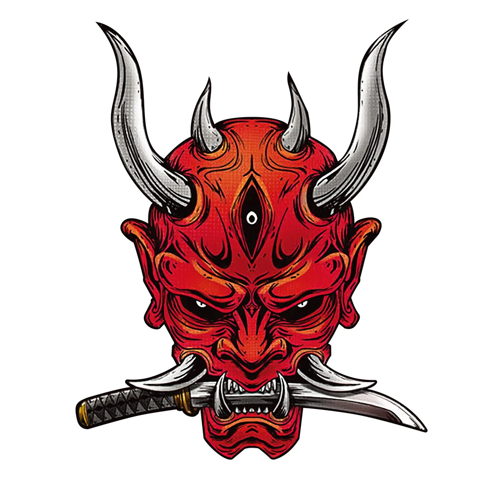 

Японские светоотражающие наклейки JDM Oni Samurai для Honda Monkey YAMAHA AX Kawasaki Z750 Suzuki Twin Cam для Vespa B22