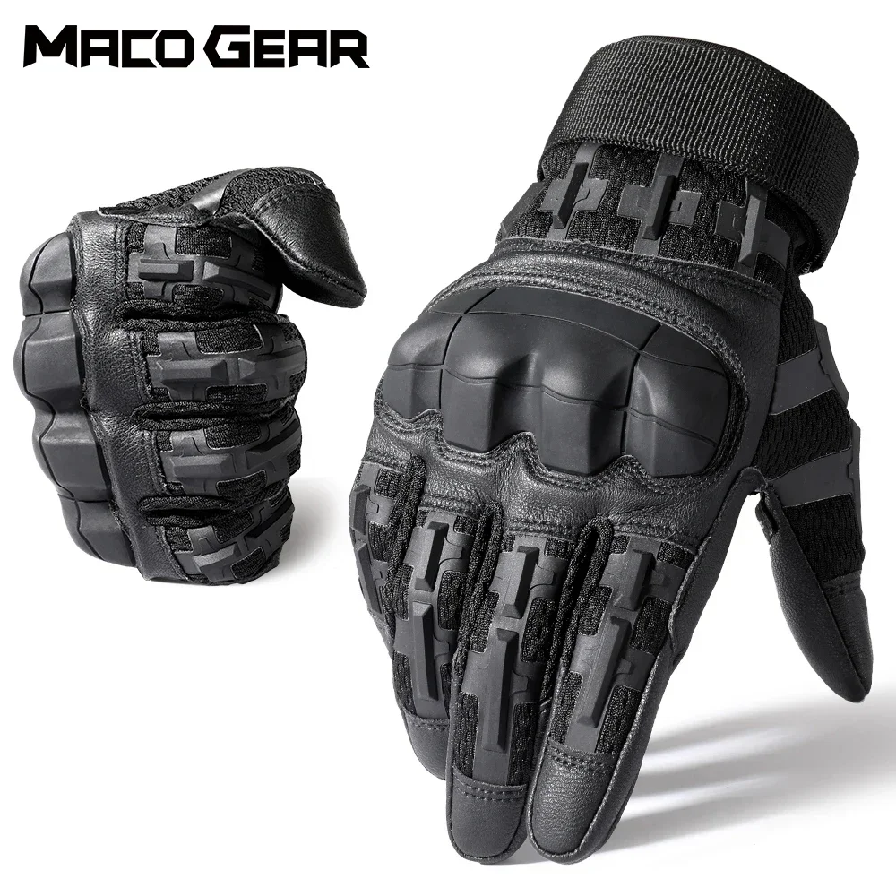 Gants tactiques pour écran tactile, coque rigide, chasse en plein air, Airsoft, Combat, tir, randonnée, cyclisme, sport, équipement antidérapant en cuir PU