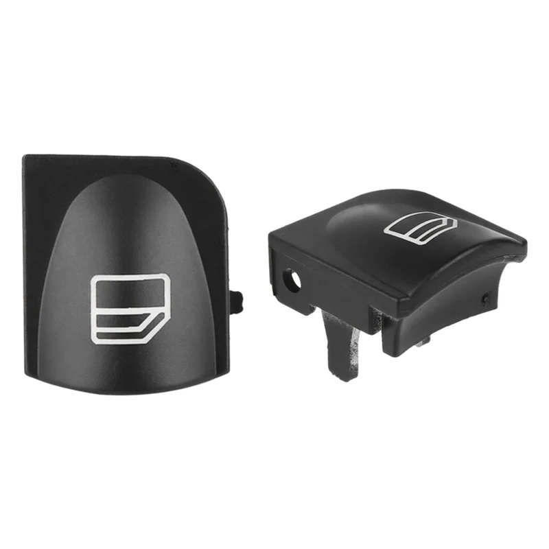 Window Switch Button Covers for Mercedes Benz W203 W208 C Clk Class Front Left+Right Window Switch Repair Button Caps 2