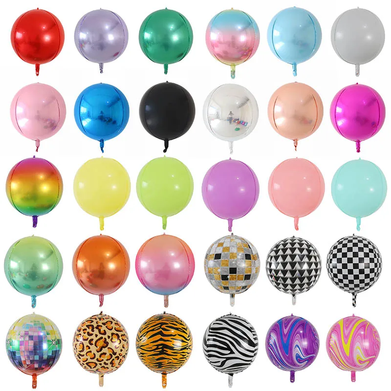 

20Pcs Rose Gold 4D Foil Balloons 18/22/32 Inch Helium Globos Rainbow Metallic Ballon Wedding Decor Birthday Party Decorations