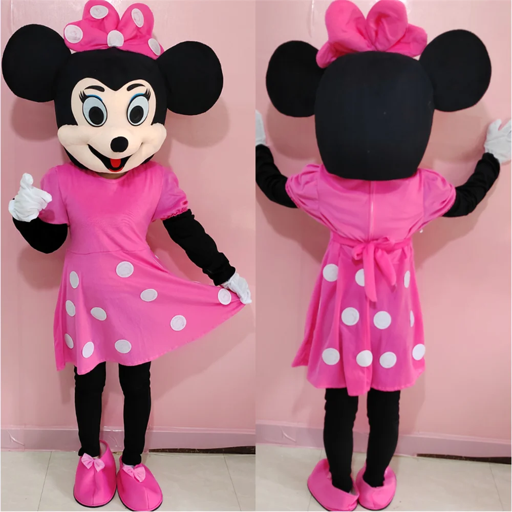 Location déguisement Mascotte Minnie mouse en boutique Paris