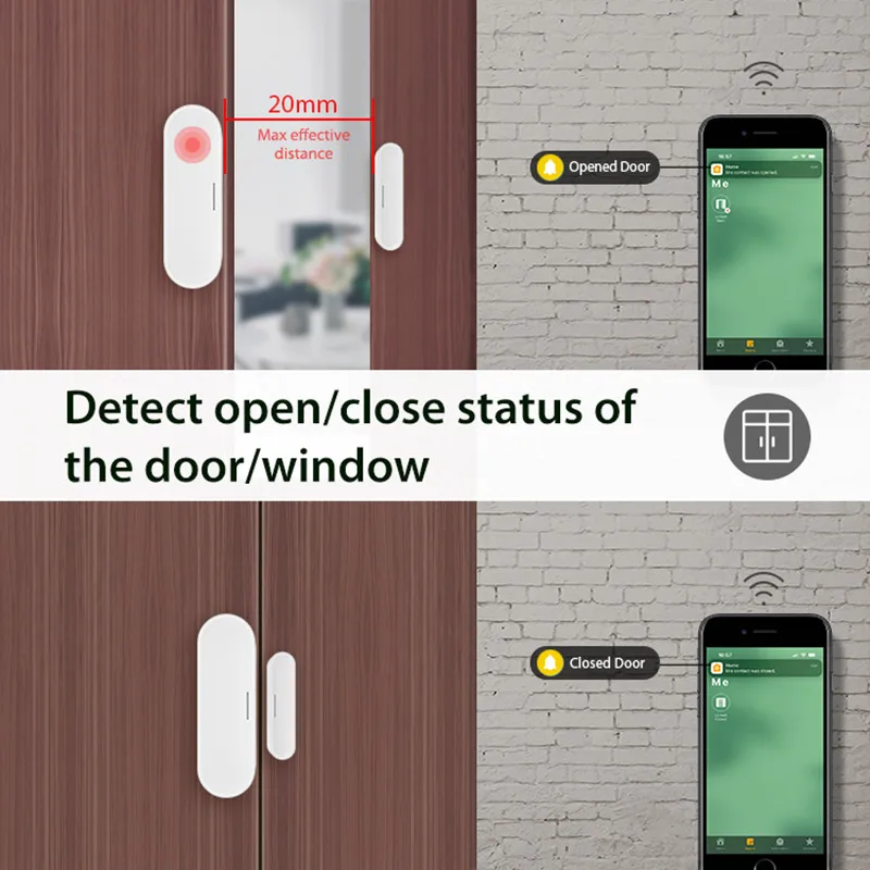 Tuya Matter Thread 도어 윈도우 센서 USB 전원 스마트 홈 무선 감지기 HomeKit Alexa Google Home SmartThings와 함께 작동