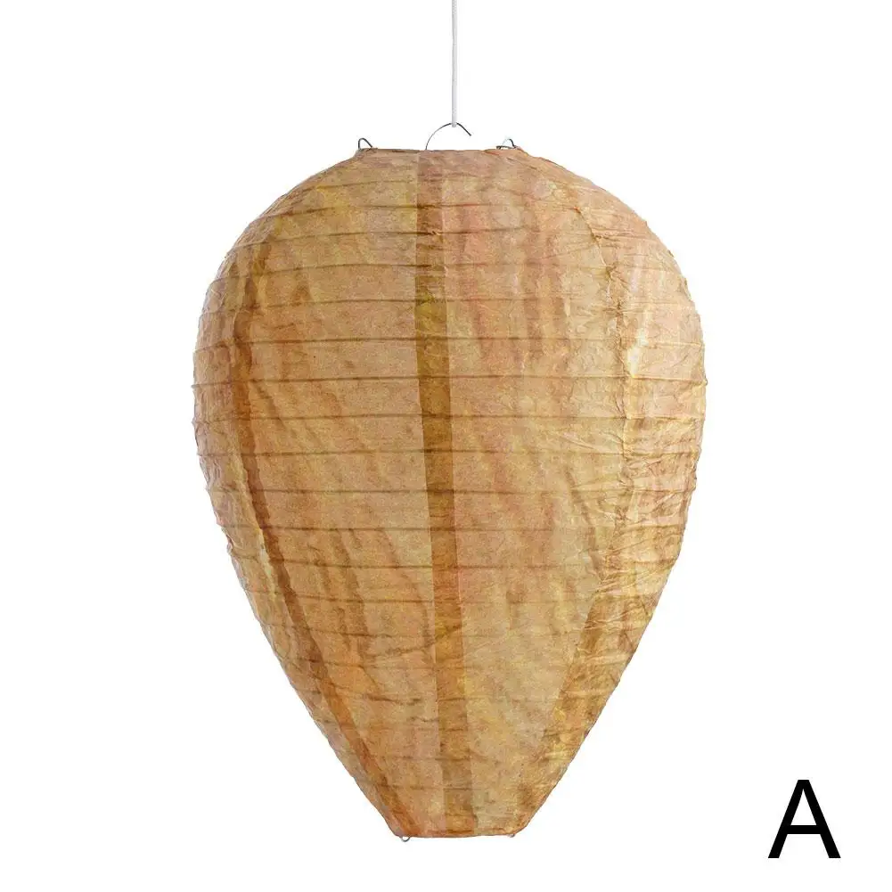 Outdoor Hanging Wasp Nest Decoy Waterproof Fake Hornet Nest Deterrent Plastic Garden Insect Repellent