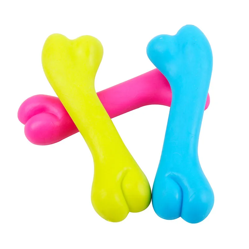 Supplies Small Dogs Toys Puppy Rubber Bone Chew Toy Rubber Pet Toys