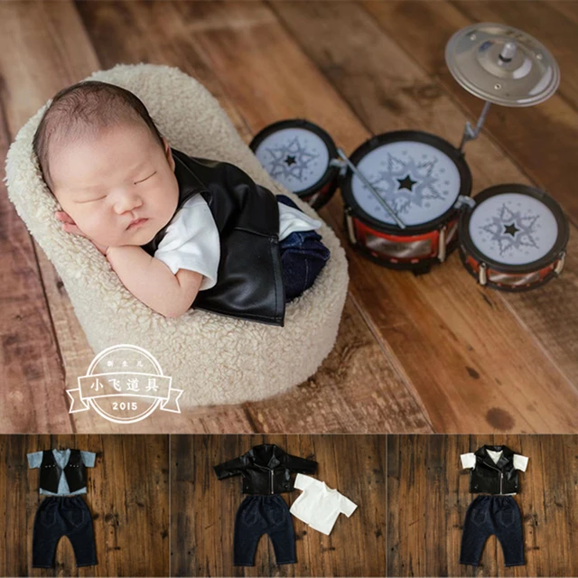 Newborn Photography Outfits - Crochet Knitted Boxing Gloves Pants Set For Baby Photoshoots
