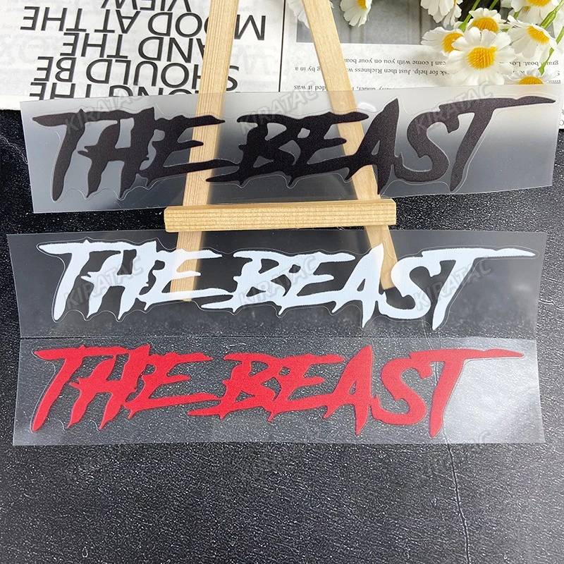 Motorcycle Helmet Stickers THE BEAST Motorcycle Helmet Stickers Waterproof for Motorbike Fuel tank Fender Front Fairing Electric Scooter Vinyl Decals