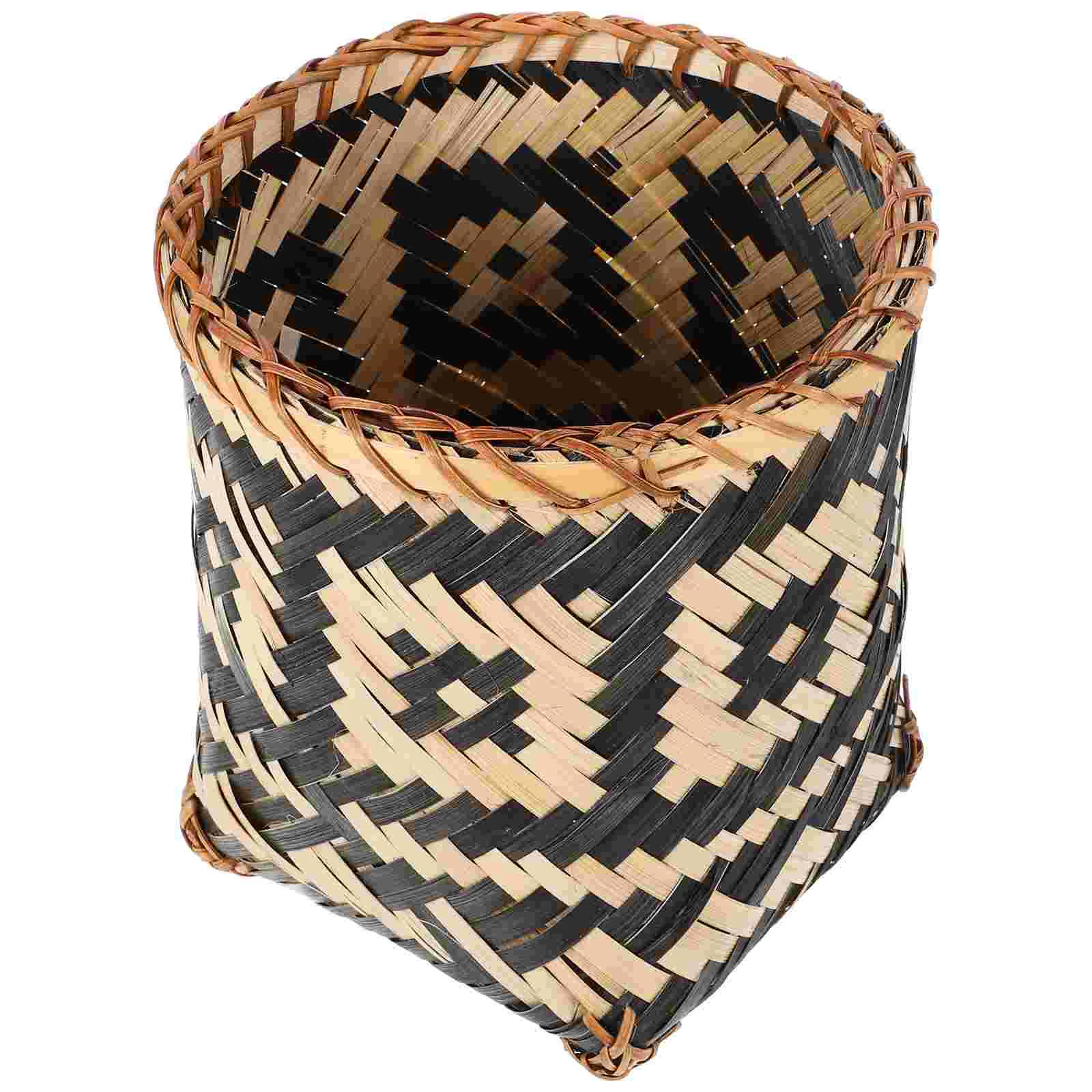 

Kitchen Trash Containers Kitchen Dustbin Kitchen Waste Basket Household Laundry Basket Rattan Trash Bin Kitchen Waste Container