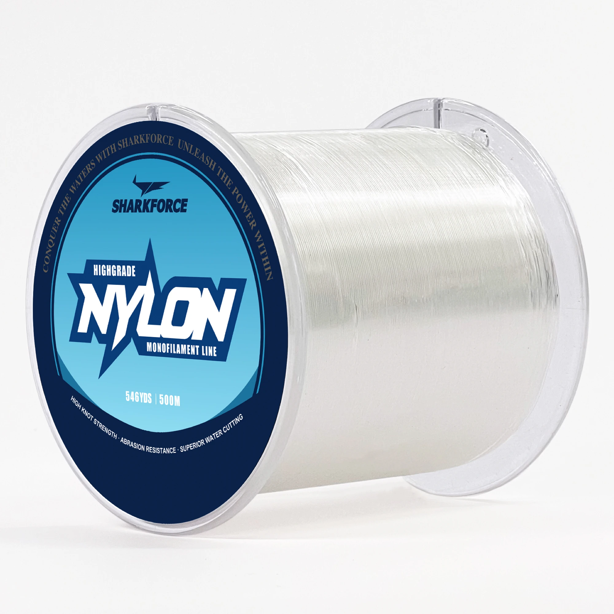 Ligne nylon monofilament 500m/546yds transparente 7-40lb absorbe chocs invisible - Classic fiable