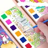 12pages Children's Watercolor Coloring Book,Drawing Toys For Thanksgiving, Easter, Christmas Gifts, With Built-in Watercolor Pen 5