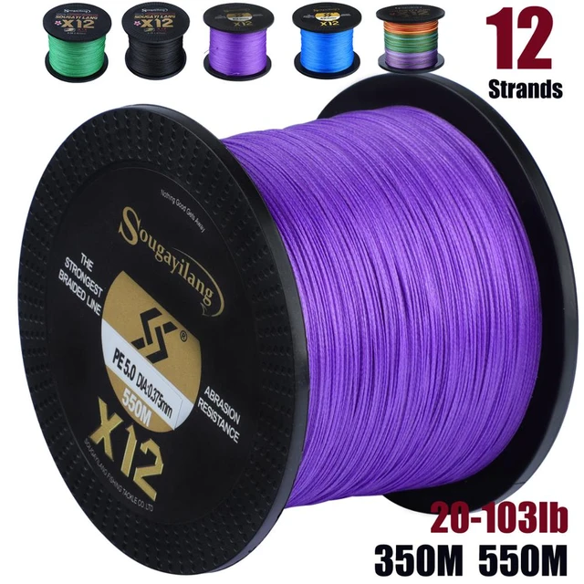 Sougayilang Super Power Series 300m 500m 12 Strand 20-103LB Braided Fishing  Line PE Multifilament Braid Lines Lake River Fishing - AliExpress