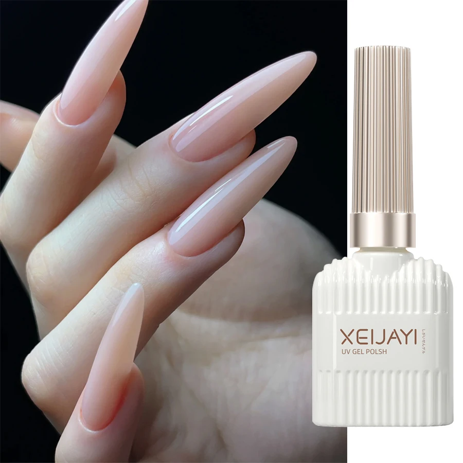 God Girl Nail Polish Gel Nude Pink Glitter Gel vernice Soak Off UV/LED Gel Polish per Manicure Home Salon fai da te - immagine 3