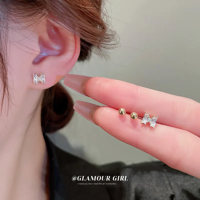 Или настоящие серебряные стрелки с цирконом, многофункциональные серьги с надписью, бесплатная доставка Или настоящие серебряные стрелки с цирконом, многофункциональные серьги с надписью, бесплатная доставка