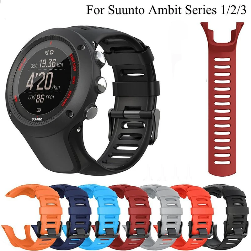 Cinturino In Gomma Adatto Per Suunto Ambit 2 2S 2R Ambit3 3S 3R Peak Outdoor Sports Cinturino Di Ricambio In Silicone Impermeabile