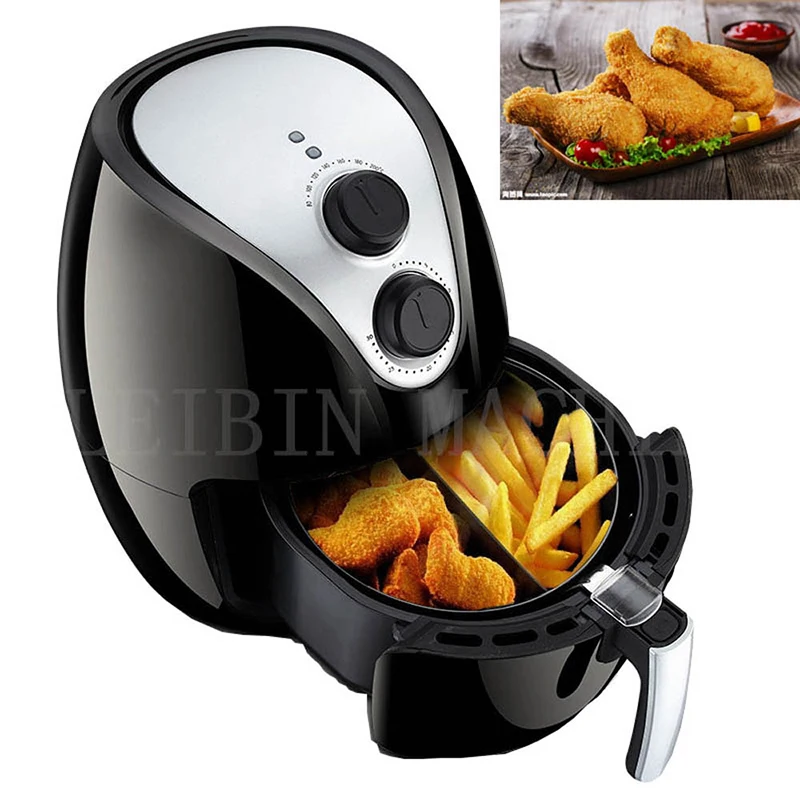 smokeless deep fryer cyclonic air technology 5 in 1 grill crisp bake roast dehydrate 1250W Household Smokeless Air Electric Fryer 4L Large Capacity Without Oil Electric Deep Fryer French Fries Machine