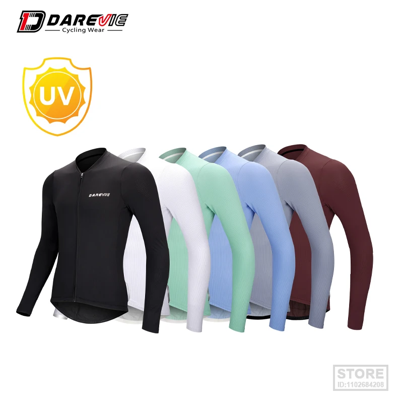 

DAREVIE Cycling Jersey 2022 Men's Long Sleeve Breathable Quick Dry Bamboo Charcoal Fiber 6 Color Bike