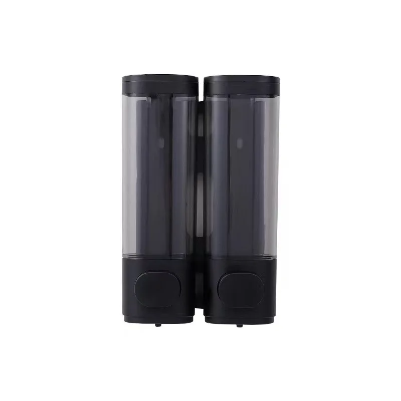 

Brand New Manual Wall Mount Double Head Soap Dispenser Durable Practical Square Liquid Soap Bottle Bathroom Parts 21.5*14*7 Cm