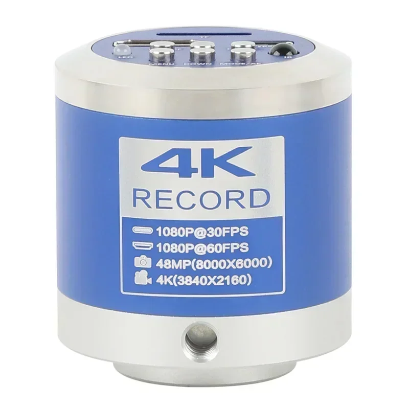 4K 48MP 1080P HDMI Type-c PC Lab 산업용 비디오 현미경 카메라 TF 카드 저장 비디오 레코더 카메라 (휴대폰 PCB 수리용)