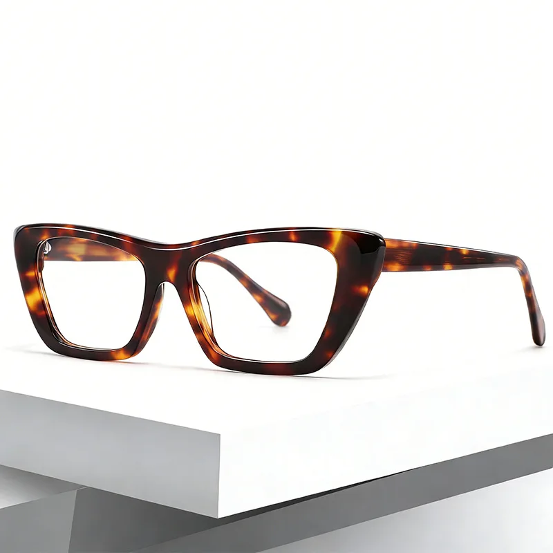Gafas Progresivas Multifocales BEMORE Fashion Cat Eye Ultraligeras de Acetato con Filtro de Luz Azul Cuadradas para Mujer